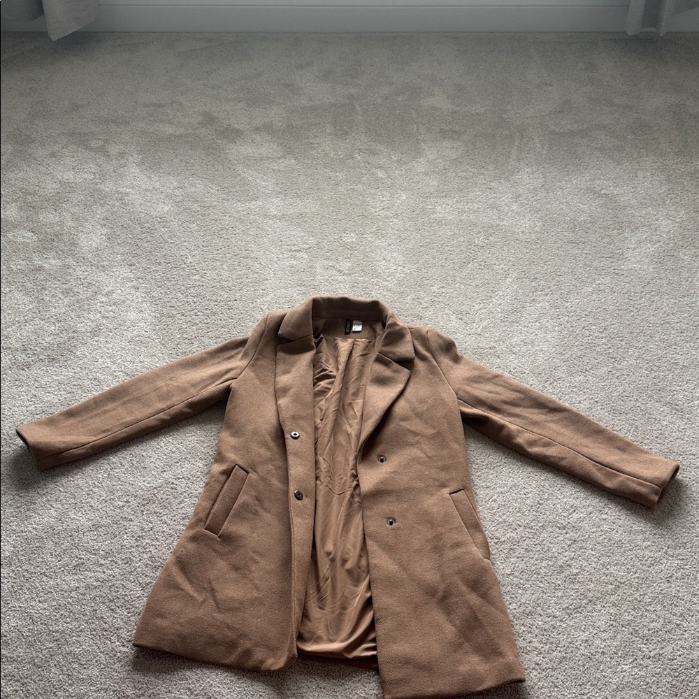 H&M Tan Wool-Blend Coat